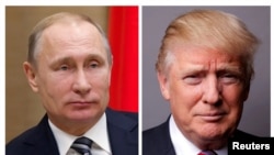Le président russe Vladimir Poutine et le président américain Donald Trump.