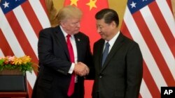 Tổng thống Donald Trump và Chủ tịch Tập Cận Bình trong một cuộc gặp.