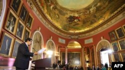 El presidente en disputa de Venezuela, Nicolás Maduro, habla ante la Asamblea Constitutente el 29 de septiembre de 2020.