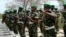 FILE - Burundian soldiers, part of the African Union troops, march at their base in Mogadishu, Somalia, on Jan. 24, 2011. The second phase of AU troop withdrawal from Somalia has started, the bloc said on Sept. 18, 2023.