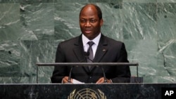 Djibril Bassolé à l'ONU le 28 septembre 2012. 
