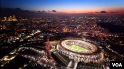 Stadion Olimpiade West Ham pasca Olimpiade 2012 sebagaimana yang diilustrasikan seorang artis . (Foto: dok)