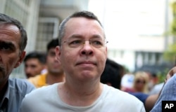 Andrew Craig Brunson, an evangelical pastor from Black Mountain, North Carolina, arrives at his house in Izmir, Turkey, July 25, 2018.