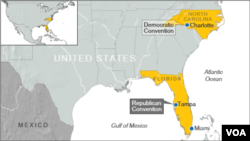 Location of RNC and DNC conventions