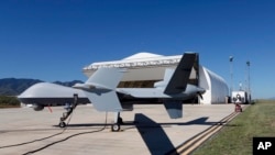 Sebuah drone milik AS tengah bersiap untuk berpatroli di Ft. Huachuca, Sierra Vista, Arizona (Foto: dok).