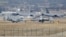 U.S. Air Force A-10 Thunderbolt II fighter jets (foreground) are pictured at Incirlik airbase in the southern city of Adana, Turkey, Dec. 11, 2015. 