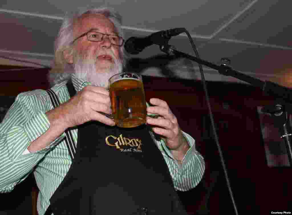 Steve Gilroy strives for a balance between bitterness and sweetness, with minimal carbonation in his&nbsp;"Serious," which was top-rated by Diners Club Internationl." (Photo Credit: Darren Taylor)