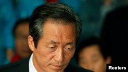 Chung Mong-joon, chairman of the ruling Grand National Party, June 2, 2010 file photo.