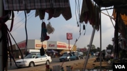 This Spaza is located acros the street from Shoprite, in Dube Village, Soweto, South Africa. (Photo Gillian Parker for VOA)