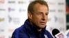 U.S. men's national soccer team coach Jurgen Klinsmann, who has been “relieved of his duties” as coach and technical director, takes part in a news conference in St. Louis, Nov. 12, 2015.