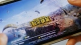 資料照片：手機上的中國遊戲《和平精英》。(2019年5月13日)