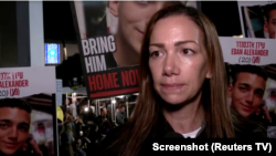 Yael Alexander said she was shaken by a video released by Hamas that shows her son, 20-year-old Israeli-American hostage Edan Alexander, looking pale and seated in a dark space against a wall. 