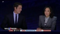 Trump, Harris tranh luận nảy lửa trong cuộc đối đầu đầu tiên