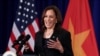Phó tổng thống Hoa Kỳ Kamala Harris họp báo tại Hà Nội vào ngày 26/8/2021 trước khi rời khỏi Việt Nam. 