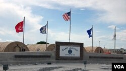 Penjara militer di Teluk Guantanamo, Kuba. Fasilitas ini kini menampung sekitar 170 tahanan.