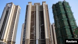 恒大集团在江苏省苏州太仓的一个建筑工地（2021年9月23日）