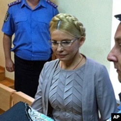 Former Ukrainian Prime Minister Yulia Tymoshenko at a court hearing in Kyiv, Aug 11, 2011