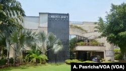 Orient Craft, one of India's largest apparel exporters, says it could benefit from increased business as the US-China trade war intensifies. This building in Gurgaon on the outskirts of Delhi houses its office and one of its garment units.