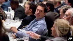 Rep. Devin Nunes, R-Calif., attends a speech by President Donald Trump at the 2018 House and Senate Republican Member Conference at The Greenbrier in White Sulphur Springs, West Virginia, Feb. 1, 2018. 