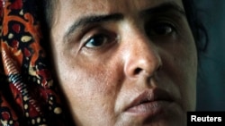 Mukhtaran Mai gives an interview at a school in Meerwala, in Pakistan's central Punjab province, April 22, 2011.