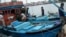 The fishing boat that carries Truong Dinh Bay and other crew members is seen arriving at a border guard station in Quang Ngai Province, Dec. 1, 2015. (PetroTimes)