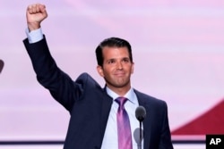 Donald Trump Jr., hijo mayor del presidente Donald Trump, y quien organizó una controversial reunión con una abogada rusa y asesores de la campaña Trump para presuntamente recibir información dañina sobre Hillary Clinton.