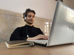 Idris Ziad Mukhtar, a sixth-year medical student in Irbil, volunteers for the coronavirus response,  April 12, 2020. (Photo courtesy of Mukhtar)