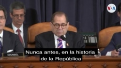 Jerry Nadler durante audiencia de juicio político a Trump