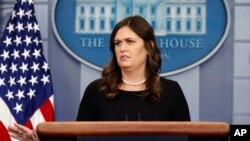 La porte-parole de la Maison Blanche, Sarah Sanders, Washington, 14 juin 2018.