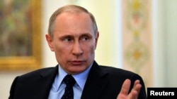 FILE - Russia's President Vladimir Putin in Moscow.