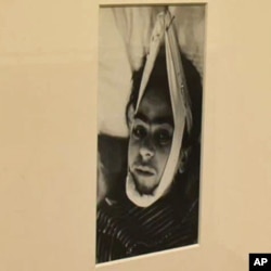 An image of Frida Kahlo in the hospital after a bus accident which left her with lingering health problems.