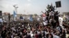 Les partisans de Martin Fayulu lors d'un meeting à la Place Sainte-Thérèse à N'Djili, Kinshasa, le 3 février 2019.