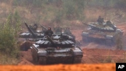 Військові навчання "Захід" у Росії поблизу Санкт-Петербурга