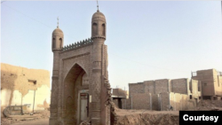A demolished mosque is seen in Kashgar city, in China's northwest Xinjiang province. (Photo courtesy of Bahram Sintash)