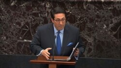 In this image from video, personal attorney to President Donald Trump, Jay Sekulow, speaks during the impeachment trial against President Trump in the Senate at the U.S. Capitol in Washington, Jan. 28, 2020.