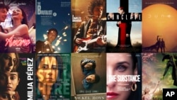 এবারের অস্কারের জন্য মনোনীত সিনেমার পোস্টারের সমাবেশ।