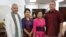 William A. Heidt, U.S. Ambassador to Cambodia, and his wife, Sotie Heidt are pictured with local Cambodian-Americans at Buddhikarama temple, Maryland, July 23, 2017. (Nem Sopheakpanha/VOA Khmer)