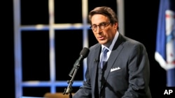 FILE - Jay Sekulow, one of President Donald Trump's lawyers, seen here at Regent University in Virginia Beach, Virginia, Oct. 23, 2015, says Trump is not under investigation