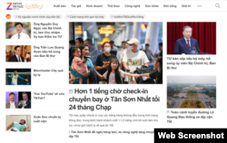 The website homepage of Z News on Jan. 23, 2025.