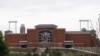 FILE - Liberty University's football stadium is empty as students were welcomed back to the university's campus in Lynchburg, Va., March 24 , 2020.