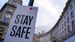 A sign on Regent Street, in London, Nov. 26, 2021.