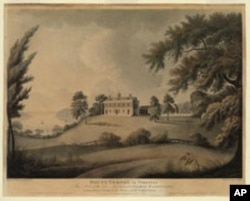 Alexander Robertson's painting of Mount Vernon was created in London in 1800 - the very year that Congress first met in the new national capital. We don't see a window air conditioner anywhere.