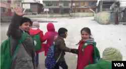 Nene Hatun Elementary School in the Siteler neighborhood has both Turkish and Arabic curricula for Syrian kids. The Syrian students use backpacks sent by Saudi Arabia.