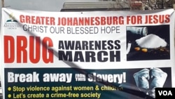 Anti-crime campaign led by the Seventh Day Adventist Church in South Africa, Sept. 6, 2015. (photo by Thuso Khumalo)