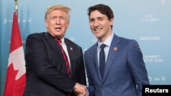 Donald Tramp i Džastin Trudo u Kvebeku