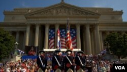 Parade untuk merayakan Hari Kemerdekaan Amerika ke-236 di Washington DC (4/7).