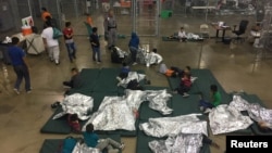 FILE - A view inside the U.S. Customs and Border Protection detention facility shows children at Rio Grande Valley Centralized Processing Center in Rio Grande City, Texas, June 17, 2018.