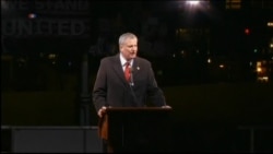 New York City Mayor Bill de Blasio Speaks at Protests