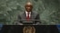South African President Cyril Ramaphosa speaks during the "Summit of the Future" on the sidelines of the U.N. General Assembly in New York on Sept. 22, 2024. Several African nations are pushing for at least one permanent seat on the U.N. Security Council.
