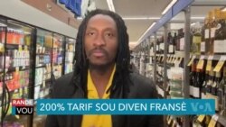 Trump Menase pou l Enpoze 200% Tarif sou Diven, Chanpay ak Lòt Alkòl k ap soti Ann Ewòp 